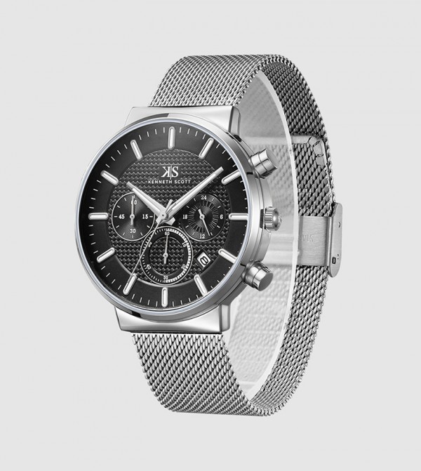 Kenneth Scott  Watches - Silver Analog Watches