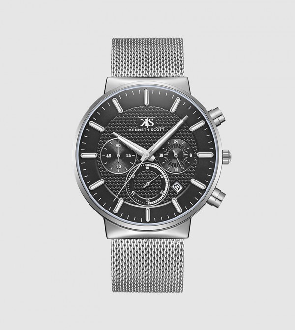 Kenneth Scott  Watches - Silver Analog Watches
