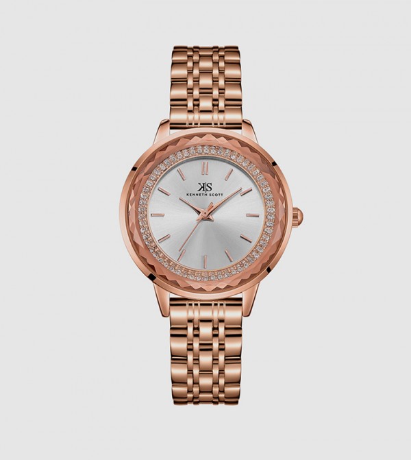 Kenneth Scott Time House - Rose Gold Analog Watches