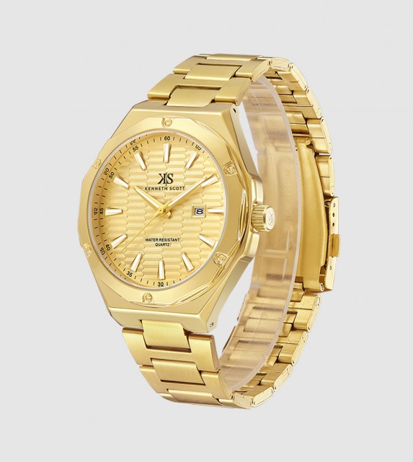 Kenneth Scott  Watches - CHAMPAGNE Analog Watches