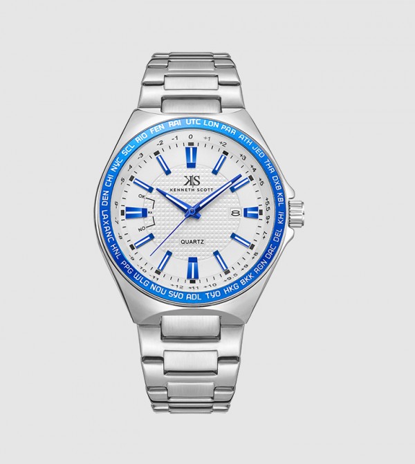 Kenneth Scott  Watches - Silver Analog Watches