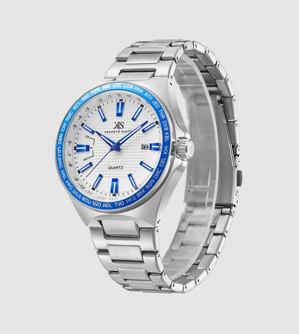 Kenneth Scott  Watches - Silver Analog Watches