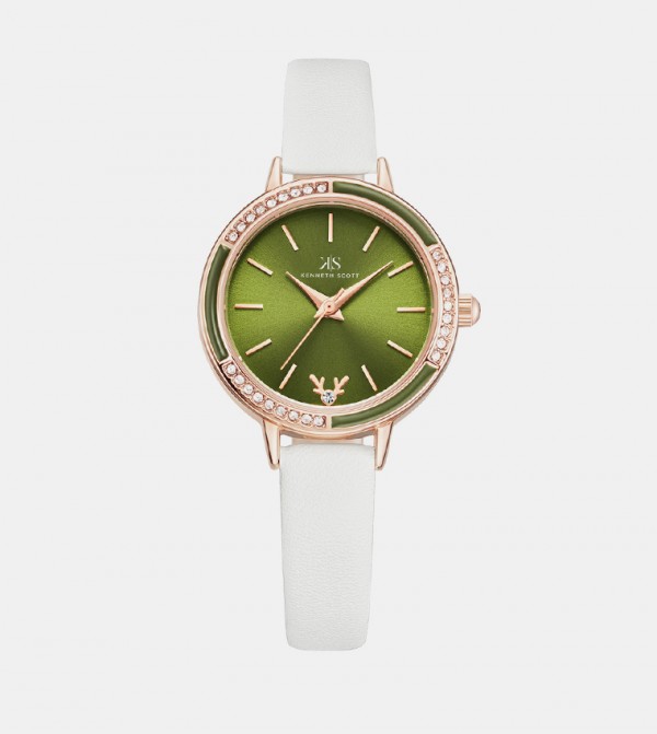 Kenneth Scott Kenneth Scott - White Analog Watches