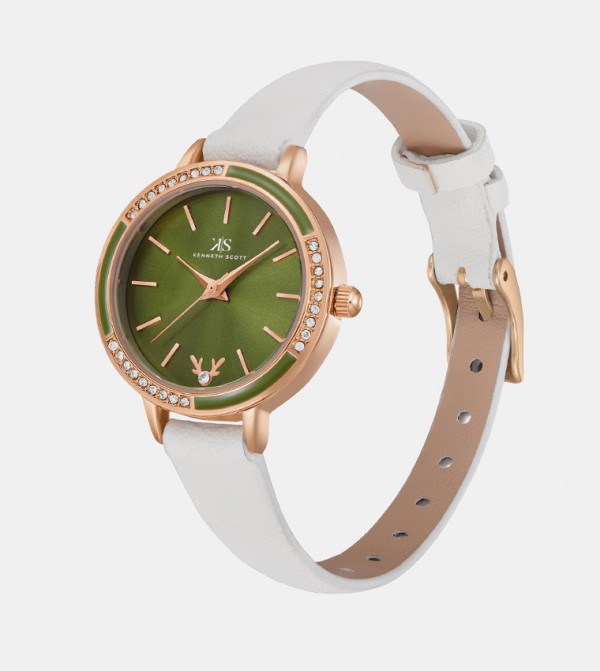 Kenneth Scott Kenneth Scott - White Analog Watches