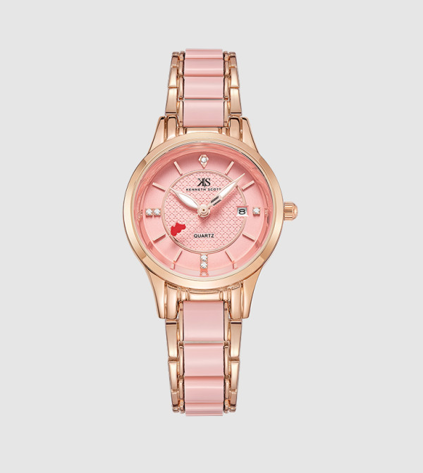 Kenneth Scott Kenneth Scott - Pink Analog Watches