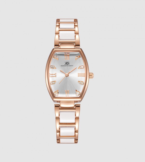 Kenneth Scott  - White Analog Watches