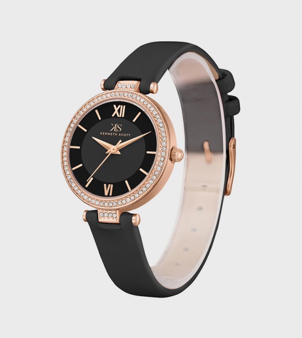 Kenneth Scott  Watches - Black Analog Watches