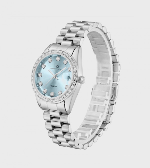 كينيث سكوت  ساعات أنالوغ  - فضي ساعات