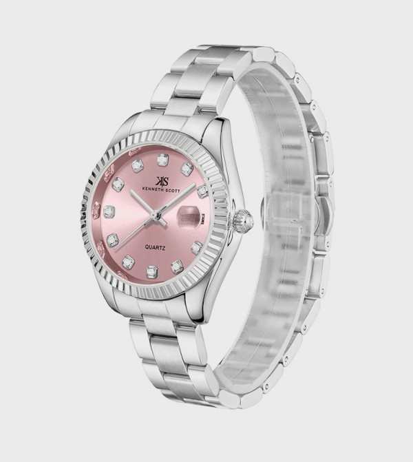 Kenneth Scott Watches - Silver Analog Watches