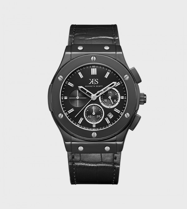 كينيث سكوت  ساعات أنالوغ - أسود ساعات