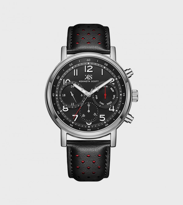 Kenneth Scott Watches - Black Analog Watches