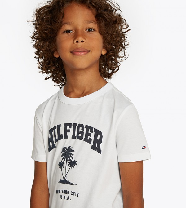 تومي هيلفيغر  - أبيض T-shirts