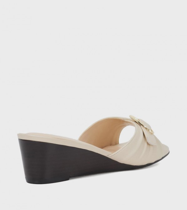 Dune London Shoes - Beige Wedges