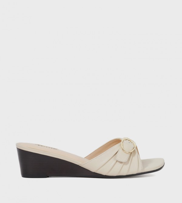 Dune London Shoes - Beige Wedges