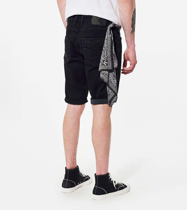 كابورال  - أسود شورت كاجوال