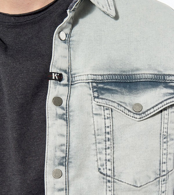 Kaporal  Denim Jackets - Grey Denim Jacket