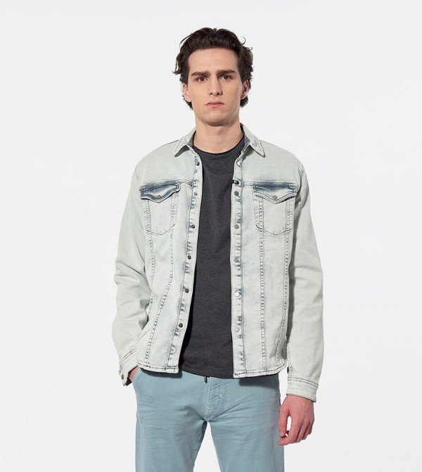 Kaporal  Denim Jackets - Grey Denim Jacket
