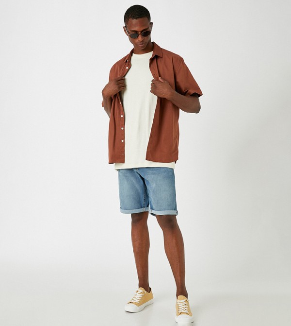 Koton - Outlet Koton - Outlet - Blue Denim shorts