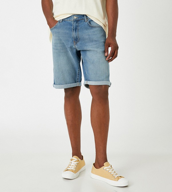 Koton - Outlet Koton - Outlet - Blue Denim shorts