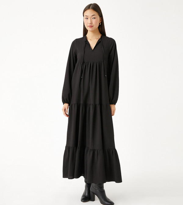 Koton  Maxi Dresses - Black Casual Dresses