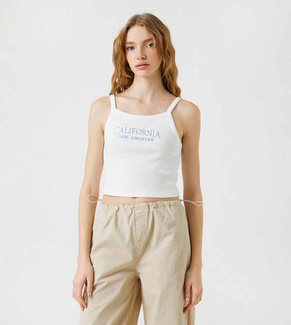 Koton - Outlet Koton - Outlet - White Sleeveless Tops