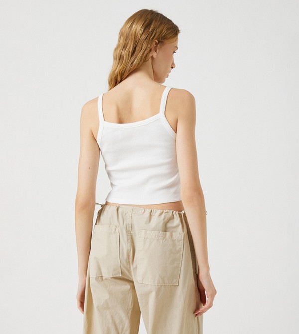 Koton - Outlet Koton - Outlet - White Sleeveless Tops