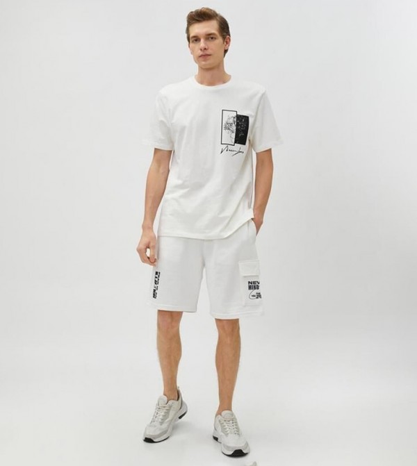 Koton - Outlet Koton - Outlet - White Cargo Shorts
