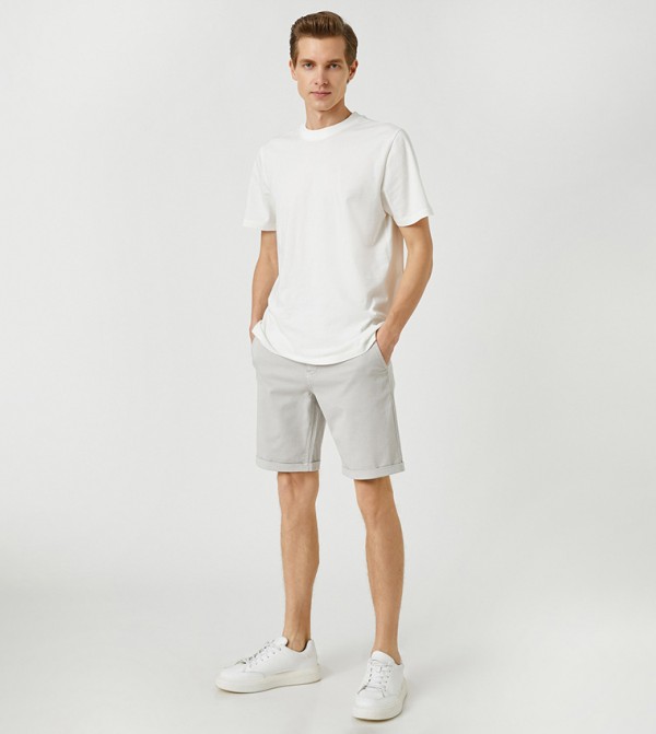 Koton  - Beige Denim shorts