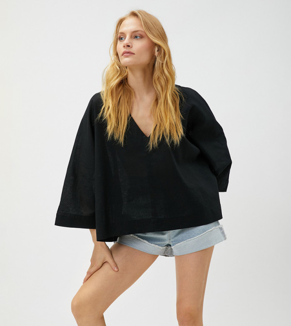 Koton  Clothing - Black Tops & Blouses