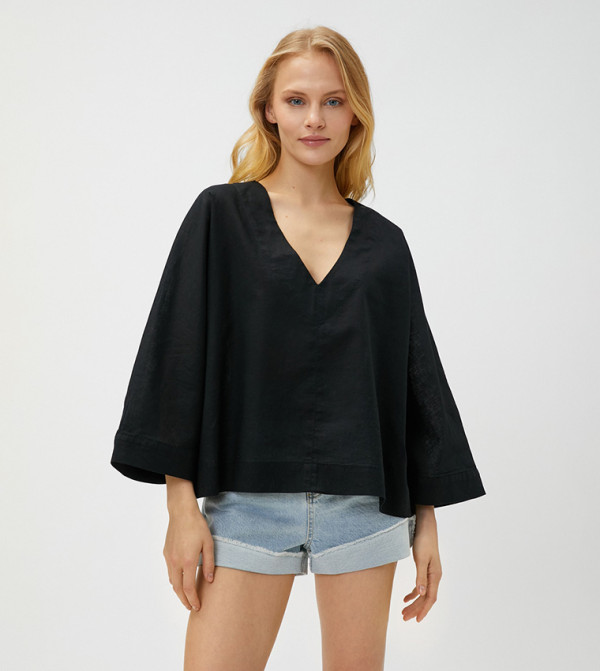Koton  Clothing - Black Tops & Blouses
