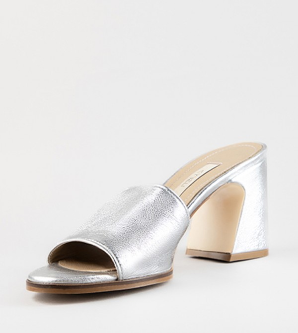 KYVELI  - Silver Block Heels