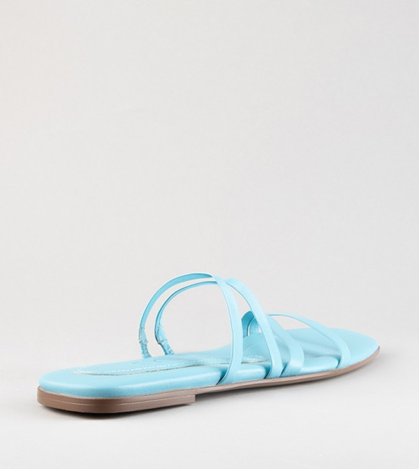 KYVELI  - Blue Flat Sandals