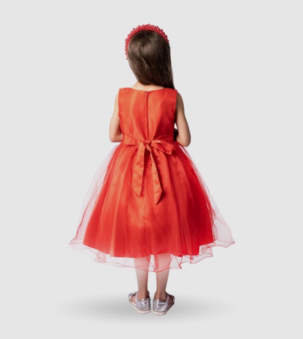 Ddaniela Party Dress - Red Party Dress