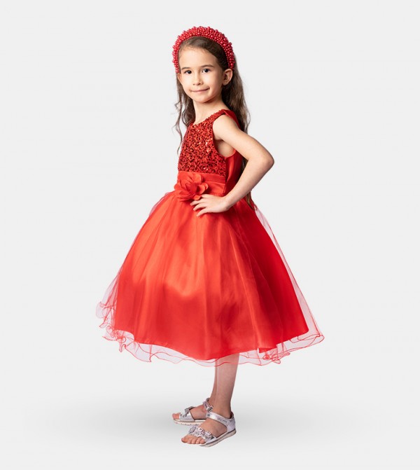 Ddaniela Party Dress - Red Party Dress