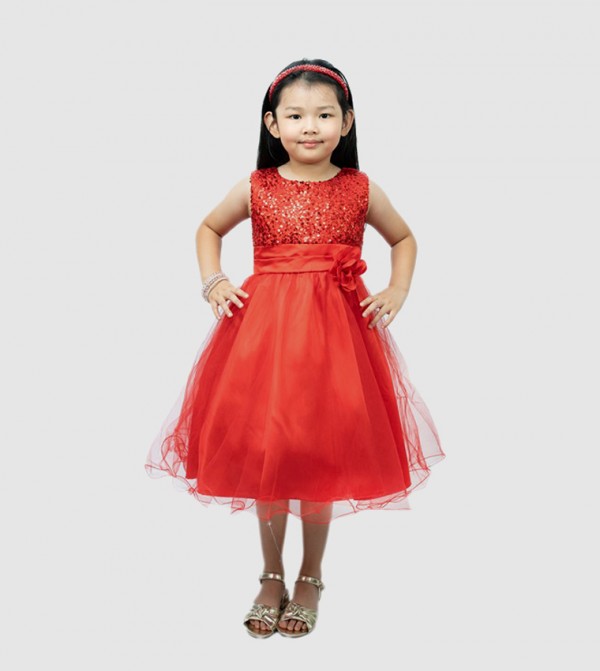 Ddaniela Party Dress - Red Party Dress