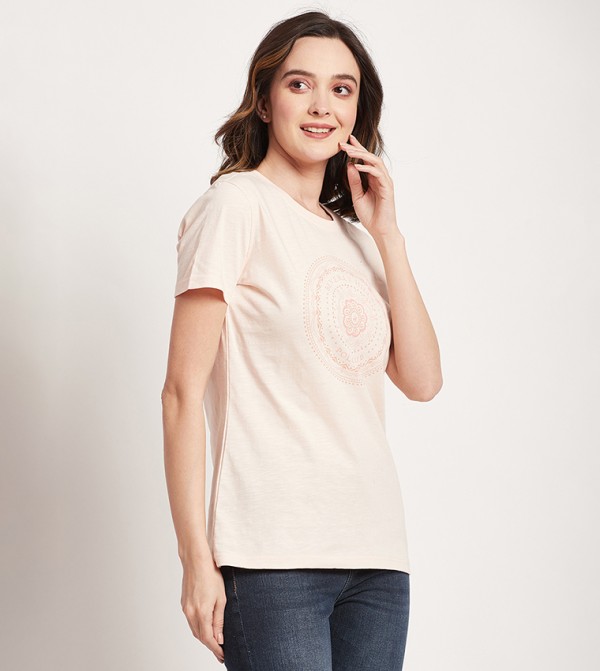 Beverly Hills Polo Club  Clothing - Pink Casual T-Shirts