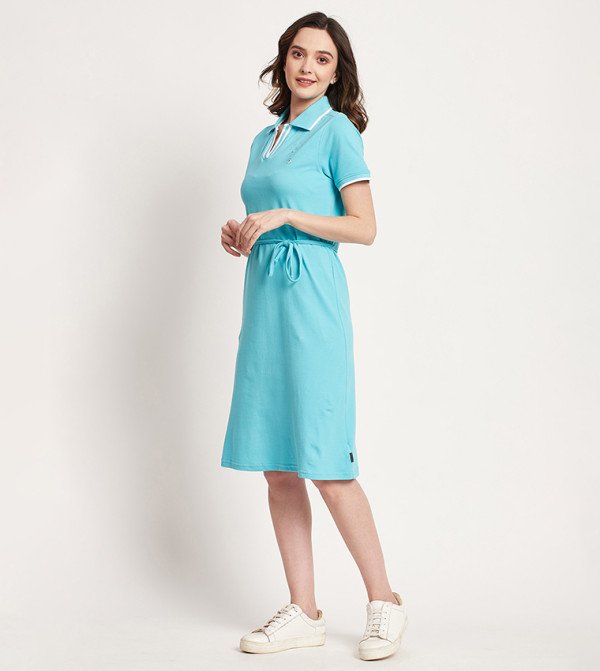 Beverly Hills Polo Club  Clothing - Blue Casual Dresses