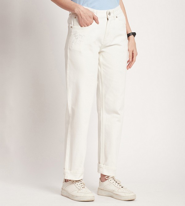 Beverly Hills Polo Club  Jeans - White Slim Fit Jeans