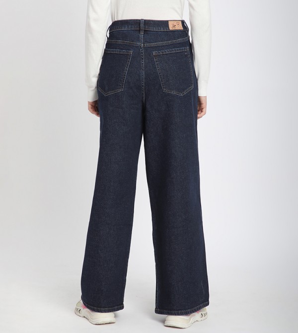 Beverly Hills Polo Club  Jeans - NAVY BLUE Wide Leg Jeans