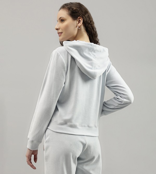 Beverly Hills Polo Club  Hoodies - Light Blue Casual Jackets