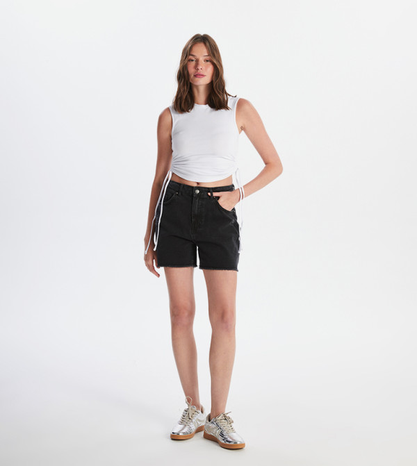 LC Waikiki  Denim shorts - Black Denim shorts