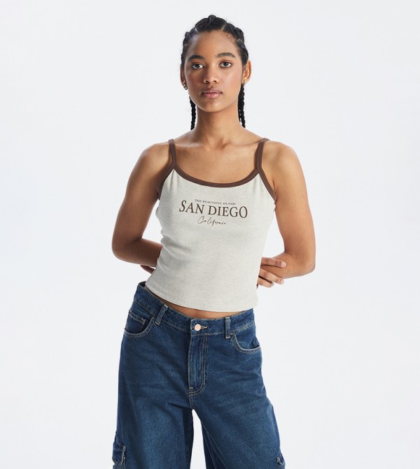 اٍل سي واي كيكي  - بيج Casual Tops