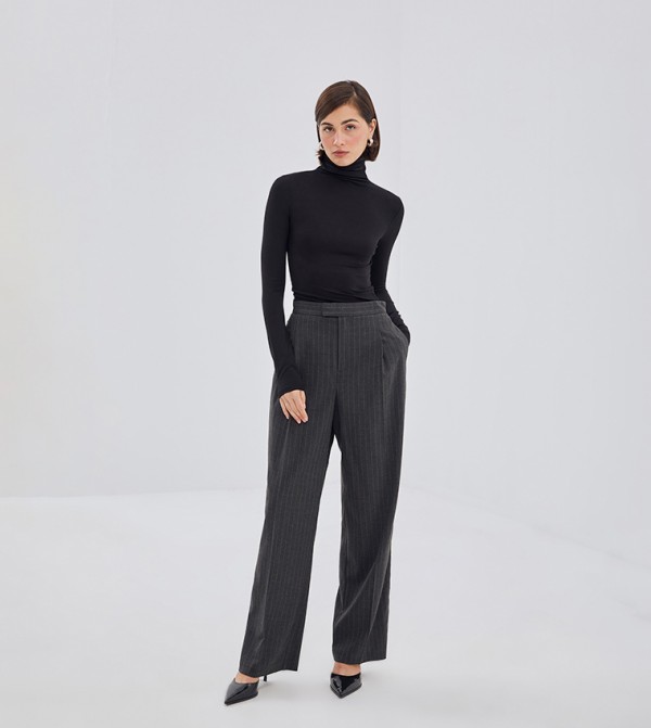 LC Waikiki  Pants & Leggings - Grey Formal Pants