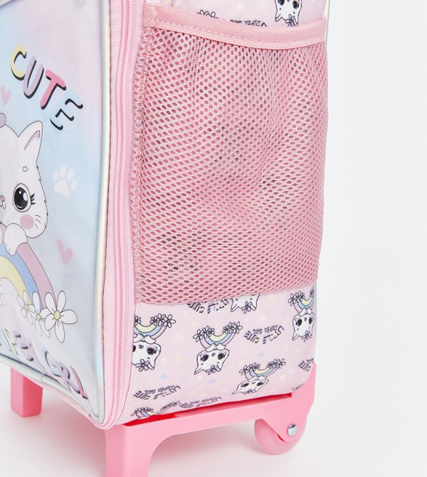 اٍل سي واي كيكي حقيبة ظهر بعجلات - وردي حقيبة ظهر بعجلات