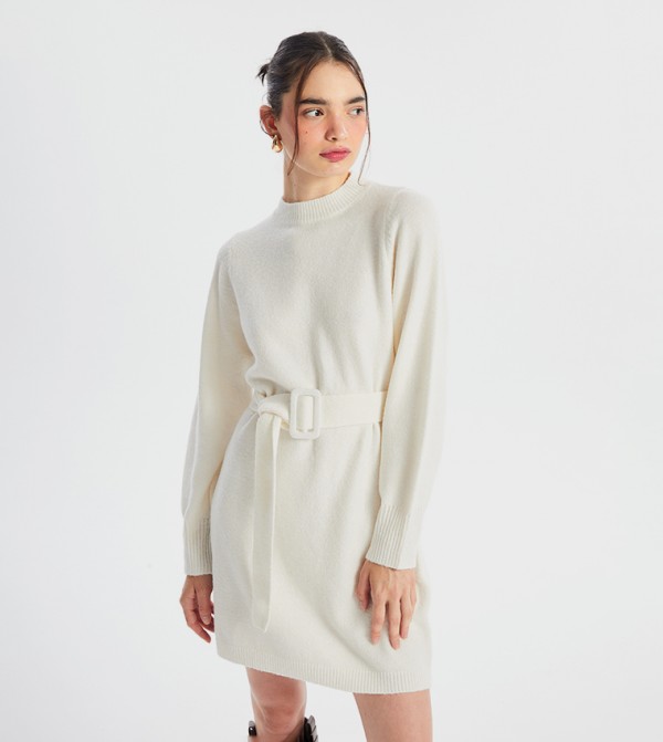 LC Waikiki  Casual Dresses - Ivory Casual Dresses