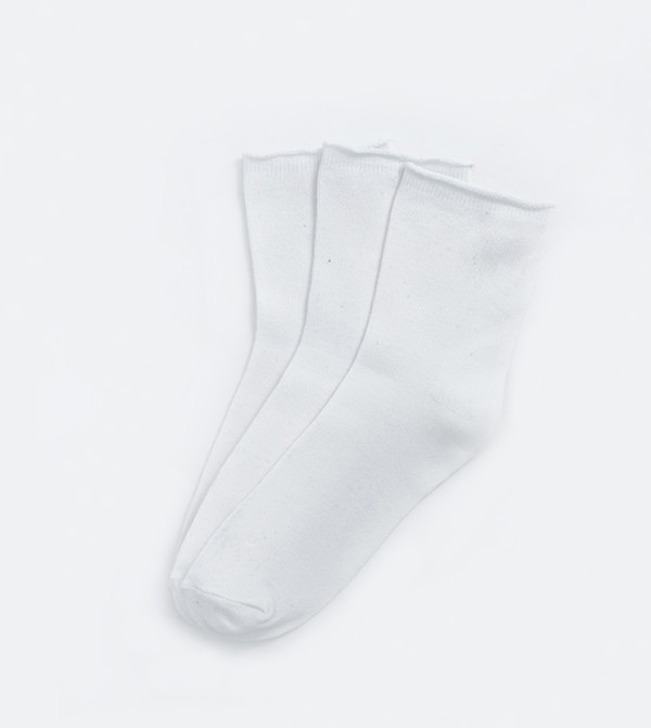 LC Waikiki  Socks - Ecru Calf Length Socks