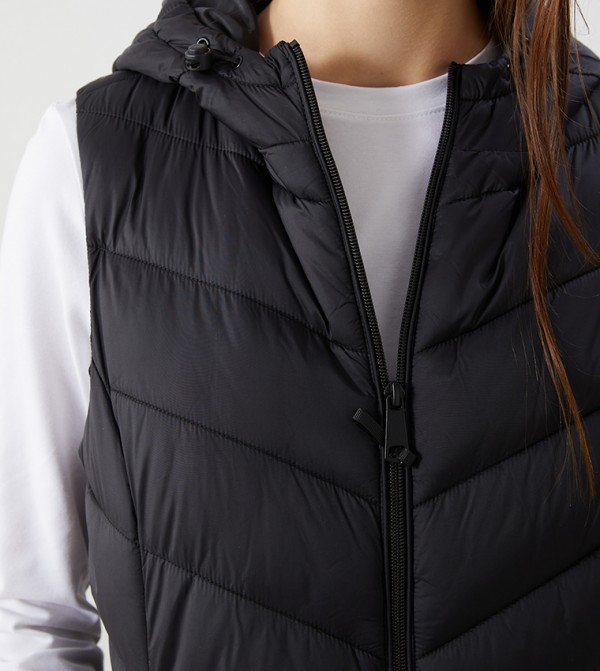 LC Waikiki  Puffer & Quilted Jackets - Black Puffer & Quilted Jackets