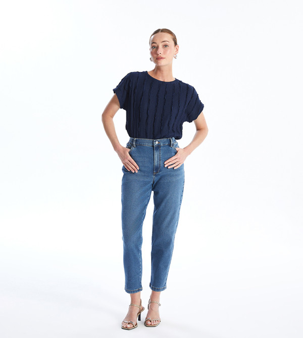 LC Waikiki  Mom Jeans - Blue Mom Jeans