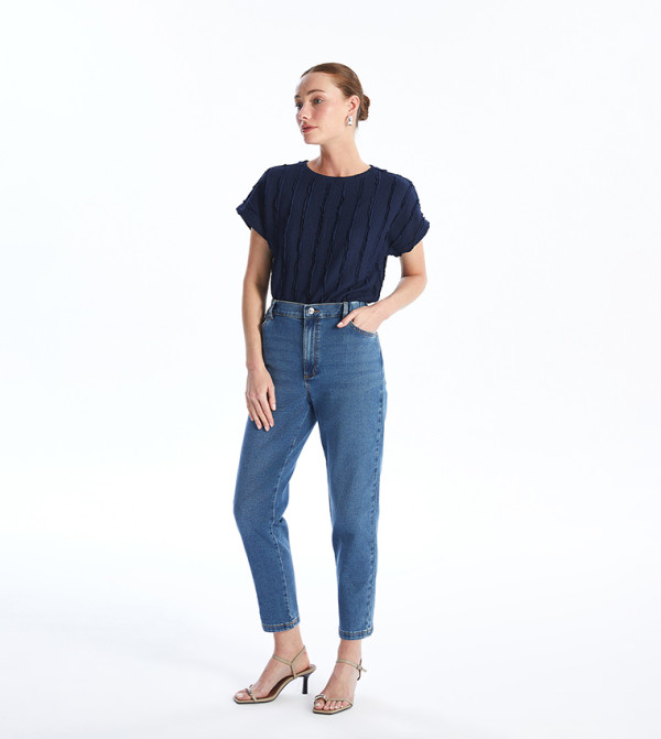 LC Waikiki  Mom Jeans - Blue Mom Jeans