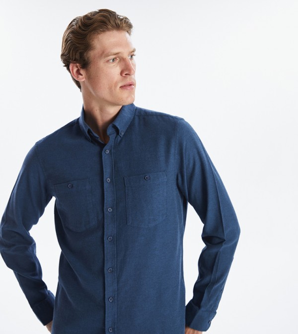 LC Waikiki  Shirts - Blue Long Sleeves